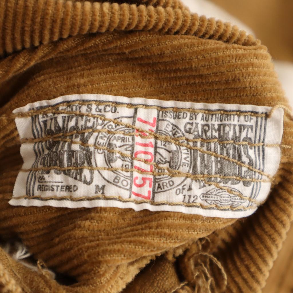 REAL McCOY 600R-415Z Corduroy Pants W31 Camel Men's Used