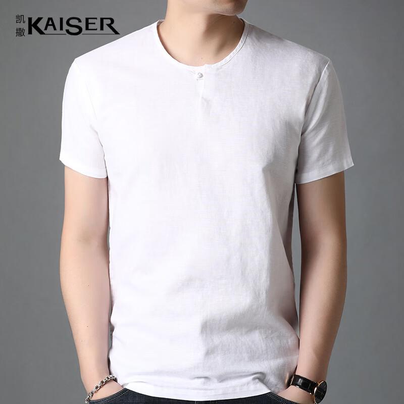 KAISER Men s Linen Blend Crew Neck T-Shirt KS5226 L 2960₽