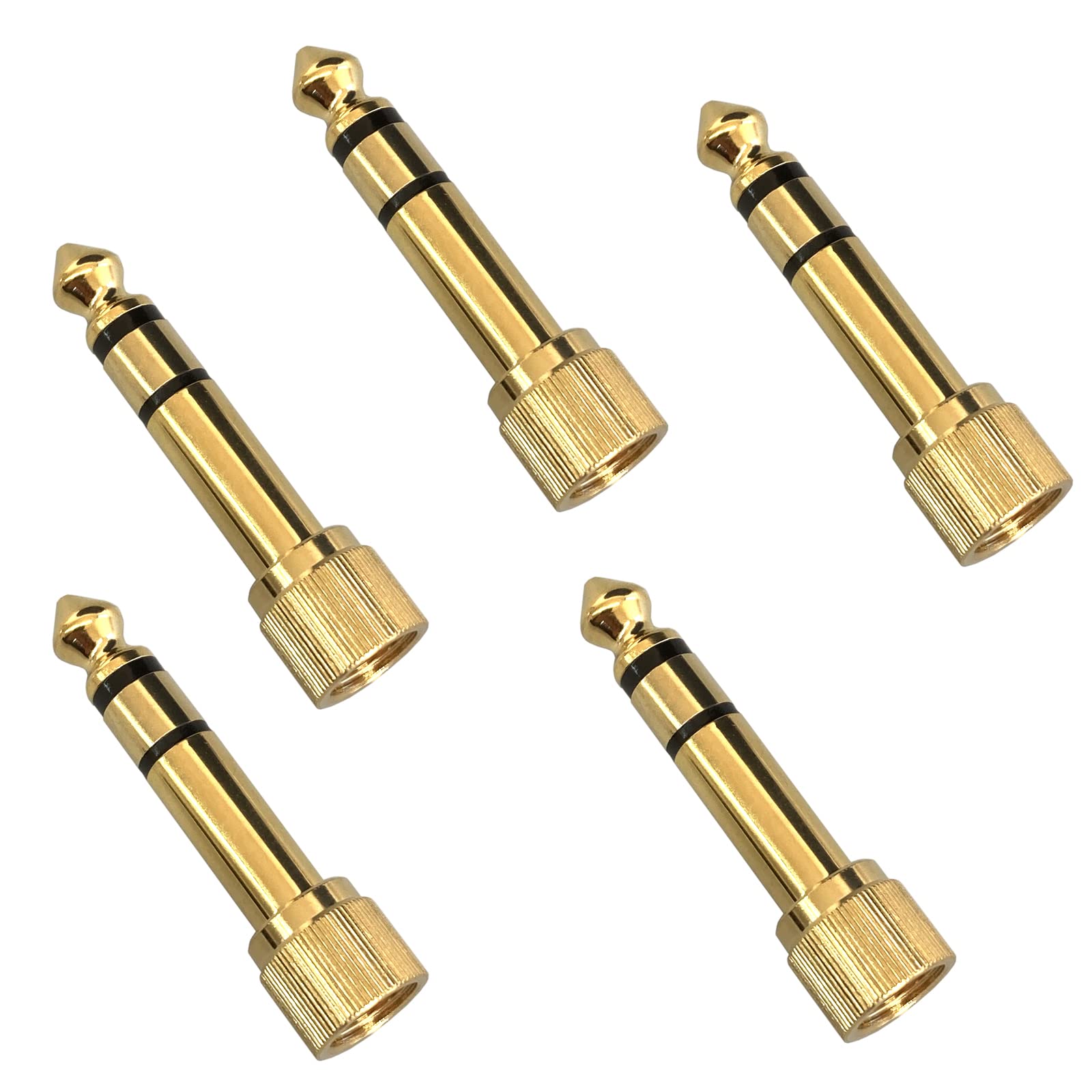 

Перехідник Fuji Parts зі штекера мініджек на штекер джек 3,5 мм 6,3 мм, (Жіночий) (Чоловічий), Гвинтовий тип, 5 штук / PLG-N9909-5P