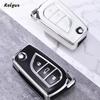 Tpu Car Folding Key Case Protection Shell For Toyota Corolla Camry Avensis Prado Fortuner Rav4 Chr Vios Highlander Keyless Cover
