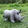 35 cm Rinoceronte di vita reale Peluche Rinoceronte africano realistico Animali selvatici Bambola Giocattoli per bambini Bambini Regalo di Natale Decorazione