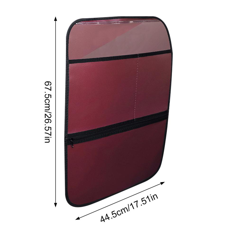 Backseat Car Storage Organizer Back Seat Auto Anti-kick Pad Multifunctional Vehicle Storage Pockets Car Accessories