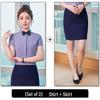 Unisex Long Sleeve Workwear Uniform for Hotel and Bank Employees - Spring/Fall Style Shirt Set