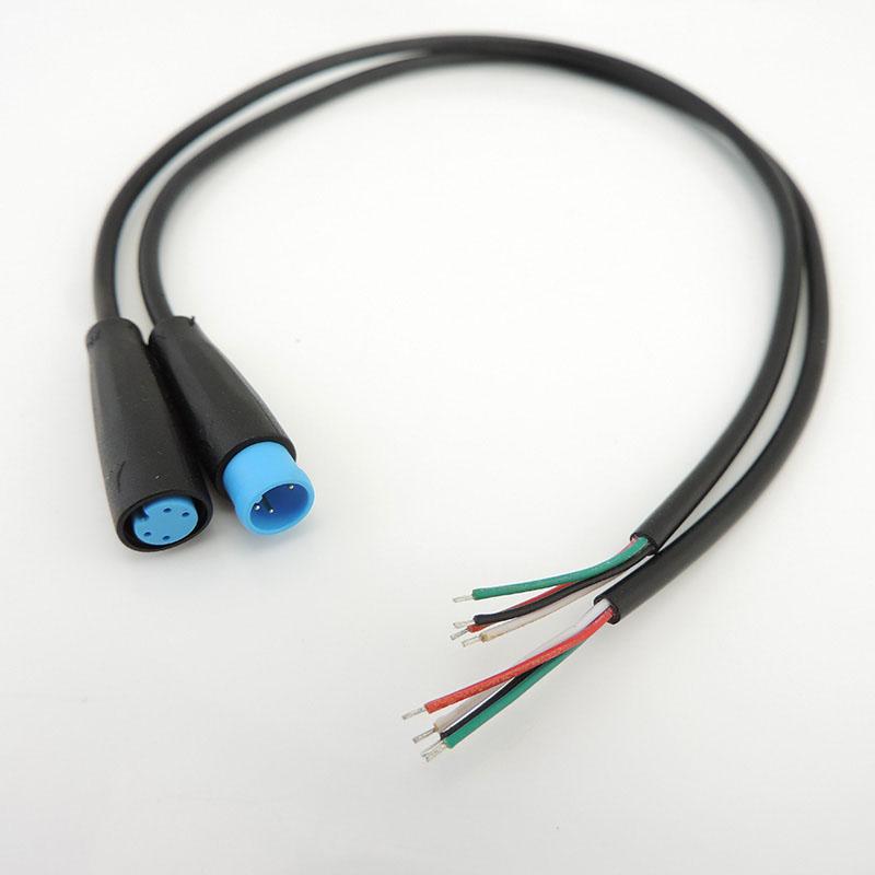 M8 2 3 4 5 6 Kolíkový konektor pro elektrické kolo Zástrčka DC samice samec Konektor Kabeláž Skútr Brzdový kabel Snímač signálu vodotěsný