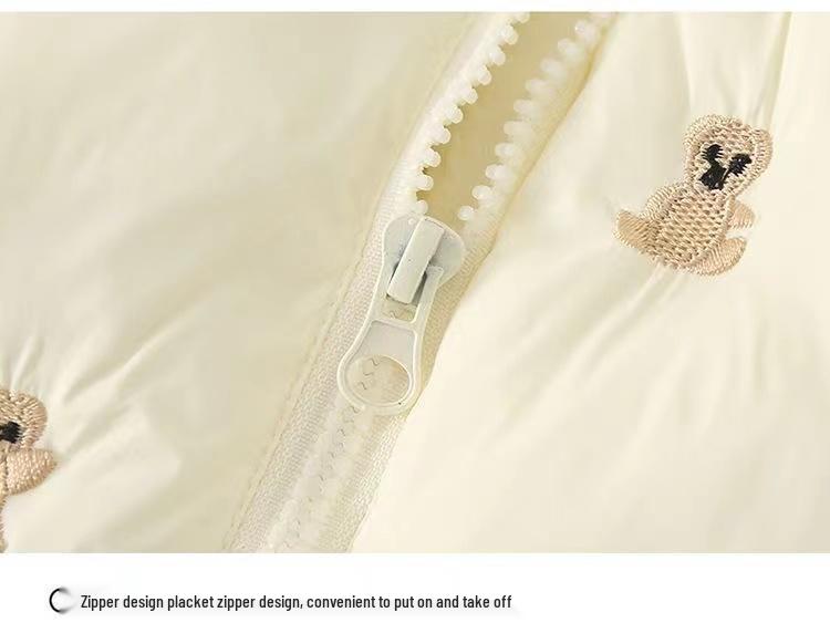 Gesteppter Baby-Overall: Warme Samt-Oberbekleidung für Baby Herbst/Winter