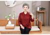 Elegant Silk Seven-Sleeve Summer Shirt for Moms: Chic Chinese Style for Middle-Aged and Elderly Women