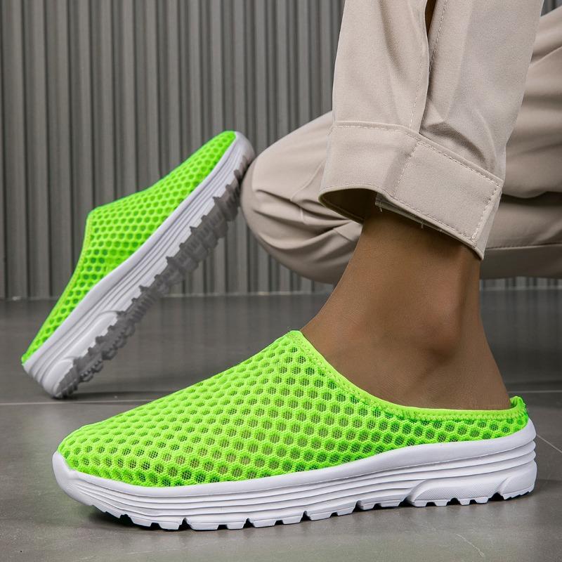 Women's Backl Walking Sneakers Summer Girls' Footwear Slip-on Mules Shoes Comfort Casual Travel Mule Slippers for Girl