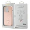 Guess Guhcp15Lpcrthcp Iphone 15 Pro 6.1 Różowy/Pink Hardcase Croco Triangle Metal Logo