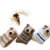 Cute Puppy Coral Fleece Striped Socks for Women's Autumn and Winter Warmth, Three-dimensional Cartoon Thickened Mid-calf Socks