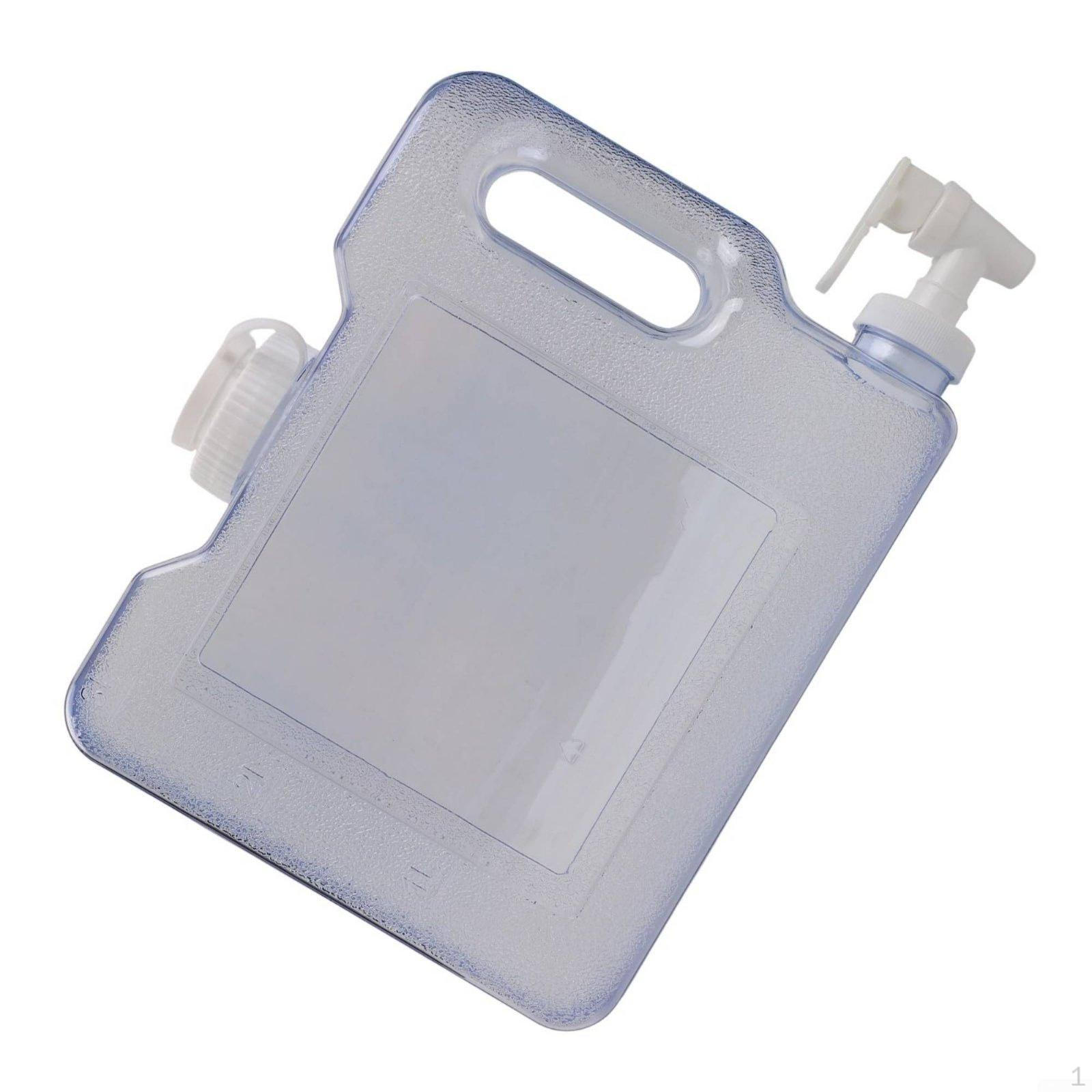 3Liter Clear Water Carrier with Handle LeakResistant Portable Jug Spigot FoodGrade