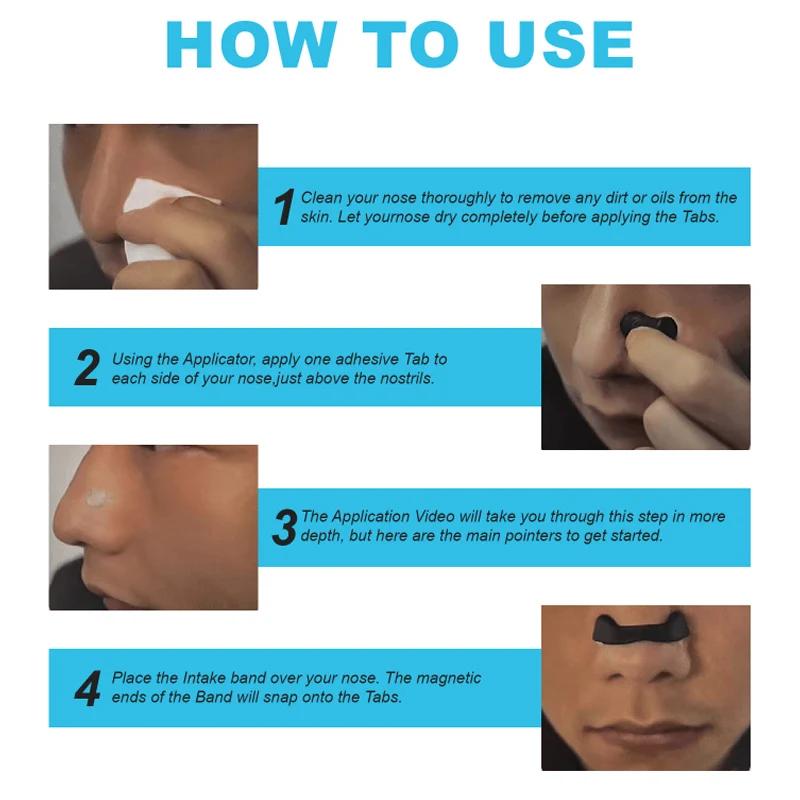 Durable And Safe 5/15/30Days Magnetic Nasal Dilator Starter Kits Increase Air Intake Improve Sleeping Reduce Snoring Breathing Refill Nose Clip