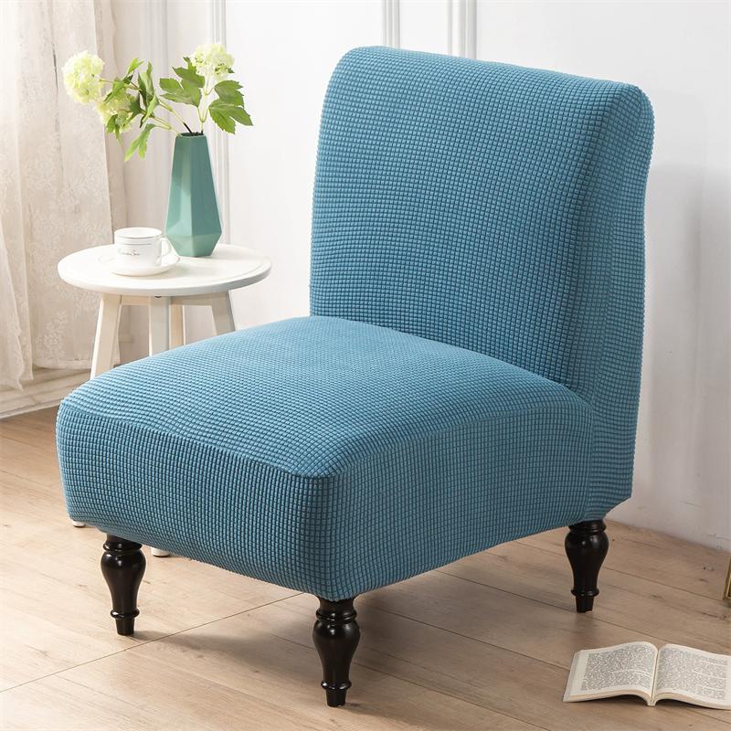 1PZ Coprisedia Accent a Quadri Senza Braccioli Nordic Stretch Coprisofà Singolo Anti-sporco Antiscivolo Coprisedia Grasso per Bar Hotel