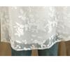 DIMANAF 2025 Summer Plus Size Short Sleeve Lace T-Shirt Floral Women Solid Loose White Tops Tees
