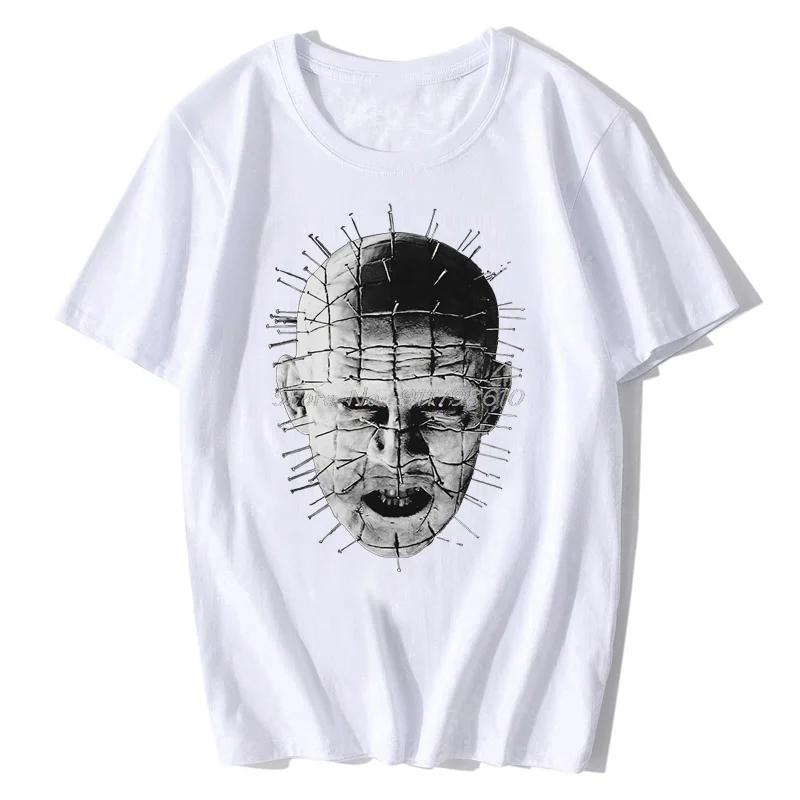 Тяжелый Хеллрейзер - Фильм Пинхед - Близкий план Футболка - БРЕНД Круглый вырез Модная Повседневная Высококачественная Печать Футболка Модная Классическая 4XL