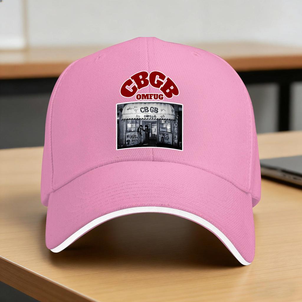 Cbgb Omfug Ležérní Baseballová Čepice Turistika Rybaření Trucker Klobouk Jaro Nastavitelná Unisex Unisex Klasické Baseballové Čepice