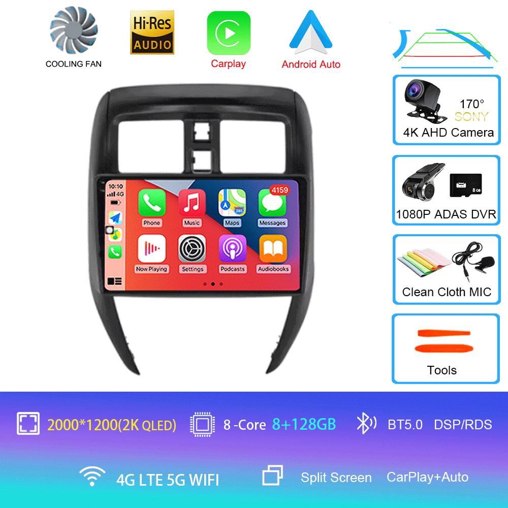 Android Car Radio Video Player For Nissan Versa Sedan 2015-2019 GPS Navigation Carplay Auto Stereo Player WIFI 4G DSP 360 Camera