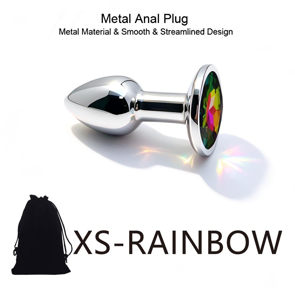 5 Size Black Butt Plug Metal Anal Plug Jewelry Base Beginner To Expert G-point Massage Dildos Adult Women Toys Adult Sex Toys
