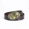 Lycoris Radiata Gentlemen's Leather Waistband - Whole Piece Cowhide Trousers Belt
