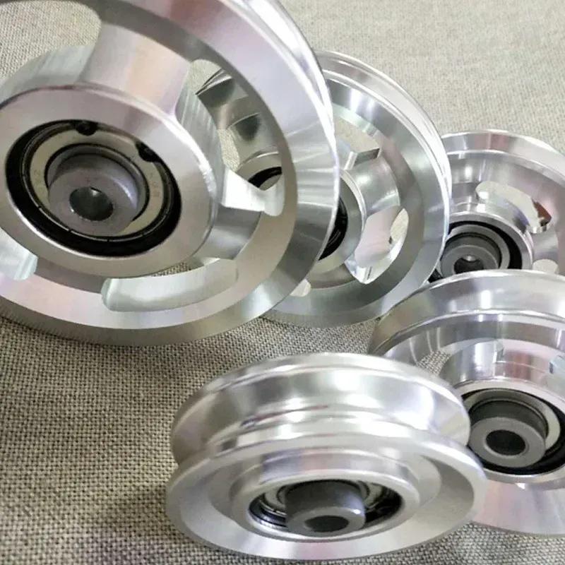 Universal Aluminium Alloy Bearing Pulley Wheel Diameter 73mm&88mm&95mm&110mm&114mm 5 Size Suitable for Transmission Equipment
