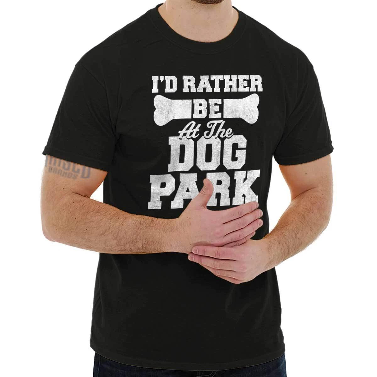 I d Rather Be At the Dog Park Pet Owner Dog Lover Bone T Shirt Tee XL