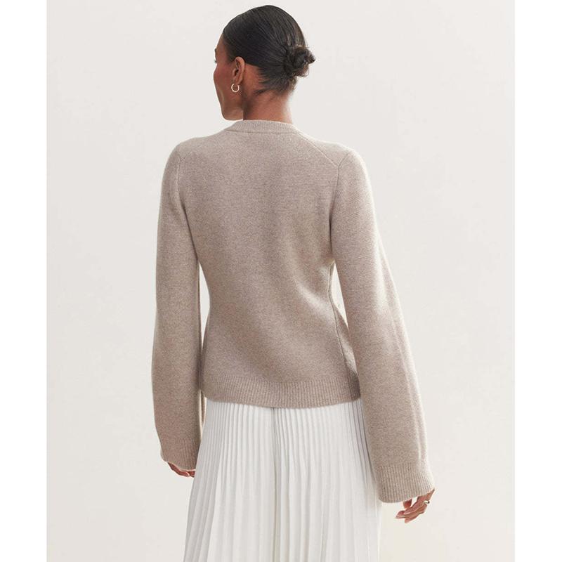 Casual Loose Solid Single Breasted Long Sleeved Cardigan for Winter Women's Coats New O-neck Knit Cardigan Coat Women's Sweater