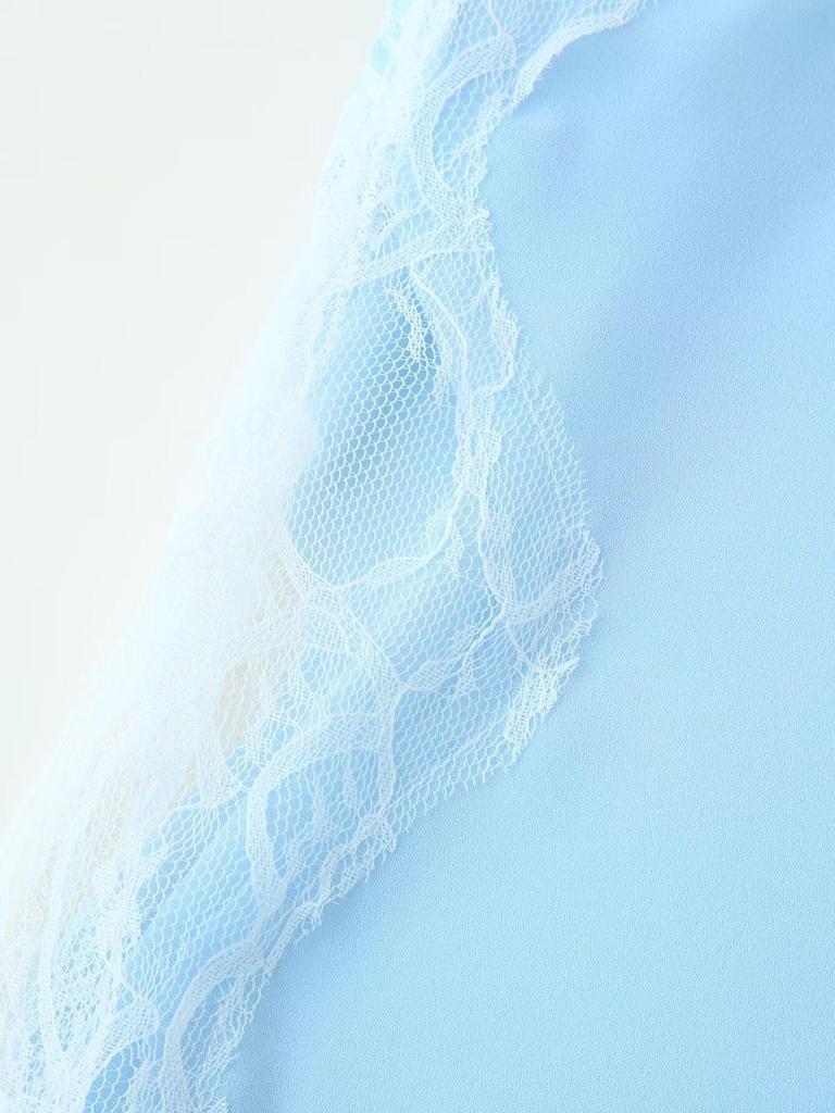 European & American Women's Lace Lingerie Style Casual Fashion Top