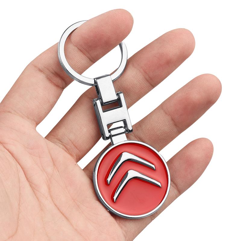 1 ud. Nuevo Llavero Metálico para Coche Anillo de Llave Hueco Accesorios Para Citroen C1 C2 C3 C4 Grand Picasso C4L C5 C-ELYSEE Berlingo Cactus DS