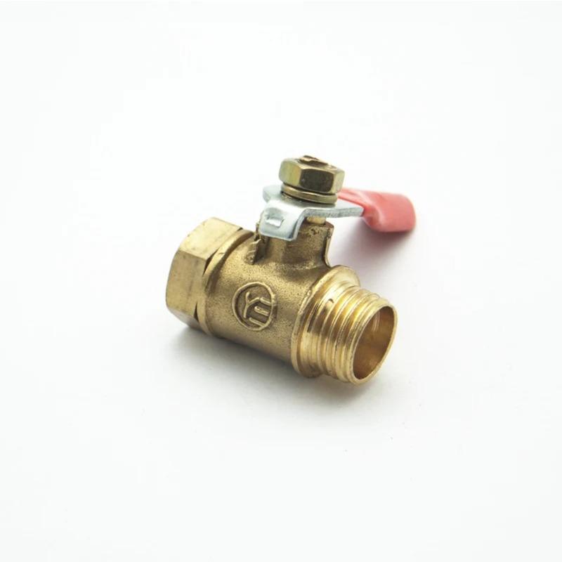 

1/4 BSPT Female x 1/4 BSPT Male Threaded Two Way Brass Ball Valve For Oil Water Air