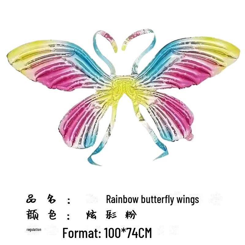 Butterfly Wings Foil Balloons: Large Birthday & Festival Decoration for Kids