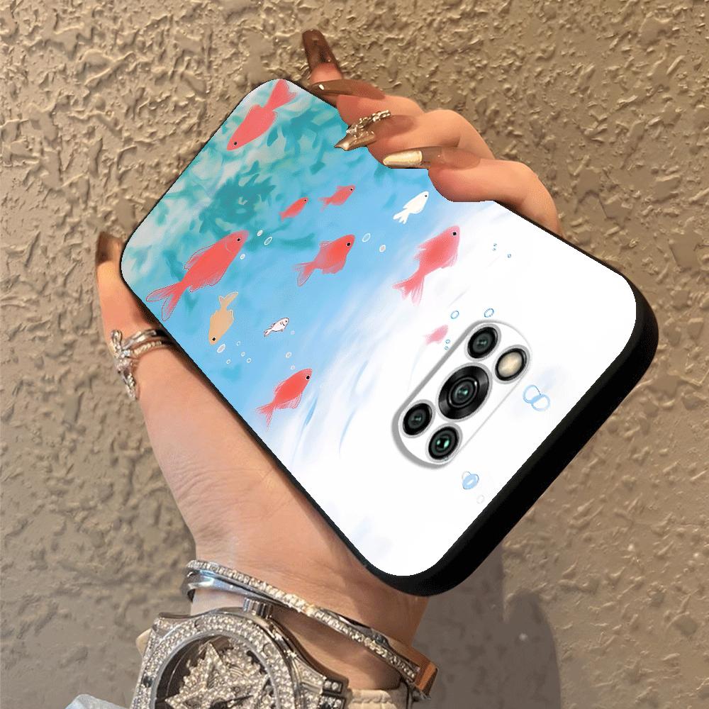 Cartoon Cute Fish Case for Xiaomi Poco F8 X3 X4 X5 X7 Pro M3 M4 M7 M5 C50 F1 F3 C71 C61 C75 Funda Phone Cover