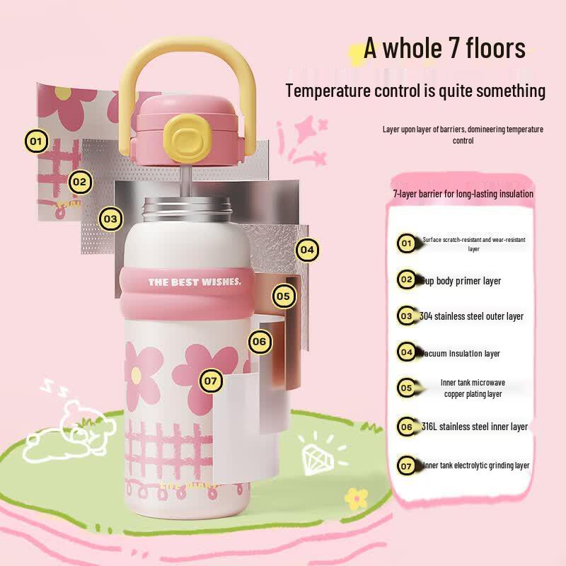 WUSWUS 316L Stainless Steel Insulated Thermos