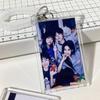 3-Inch Transparent Acrylic Card Holder Keychain - Holds Small Cards, Bus Cards, Meal Cards, Campus Cards