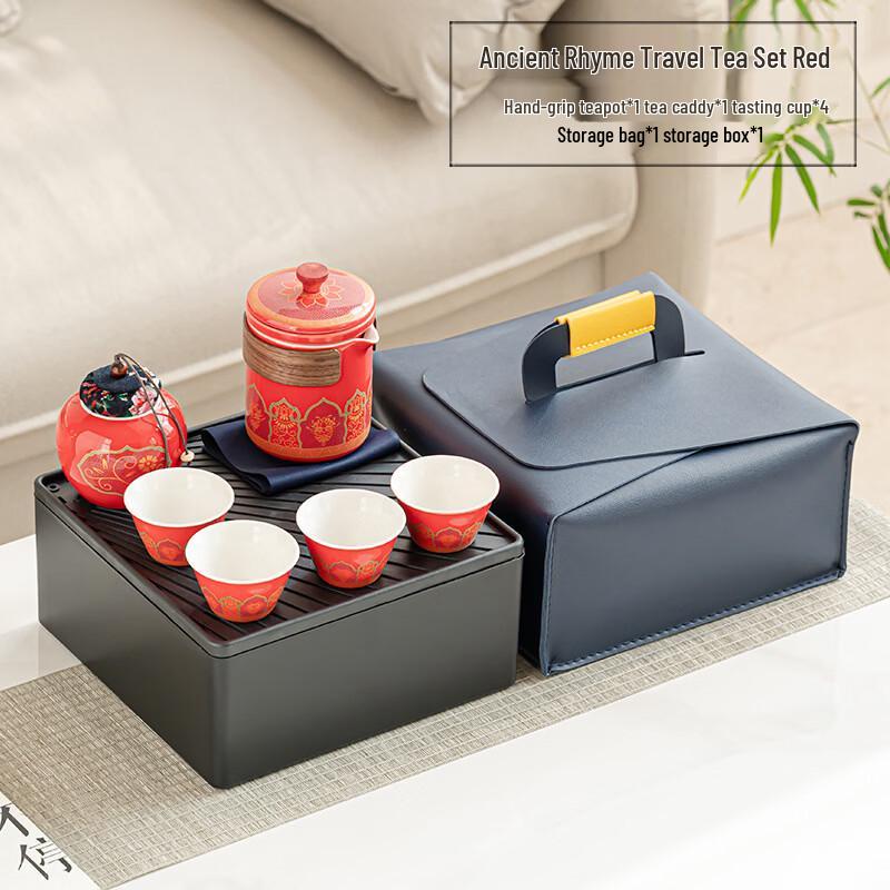 Chinese Style Portable Ceramic Travel Tea Set