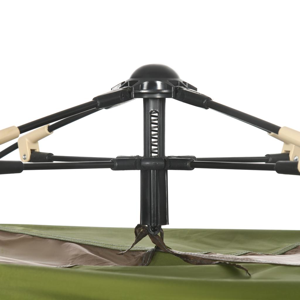 2-Person Camping Tent with Carry Bag, Lamp Hooks and Storage Pockets, 210x210x135 cm