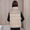 Mom cotton vest women's winter new Korean version casual wide down cotton vest thickened warm vest