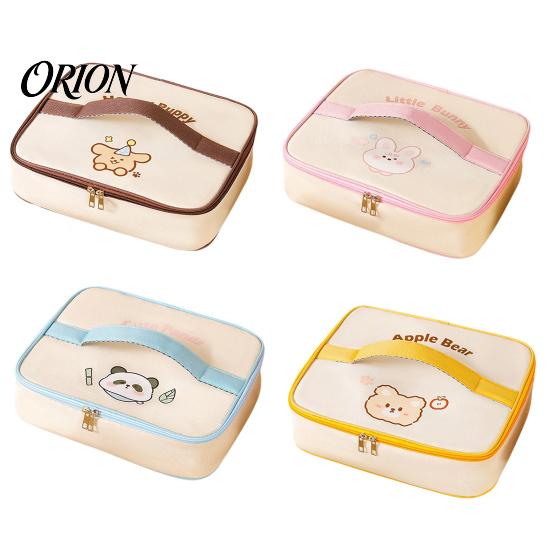Insulated Lunch Bag for School Square Flat Bag, Thickened Aluminum Foil Lining Box, Organizer Durable Oxford Cartoon Print Food Container And Work
