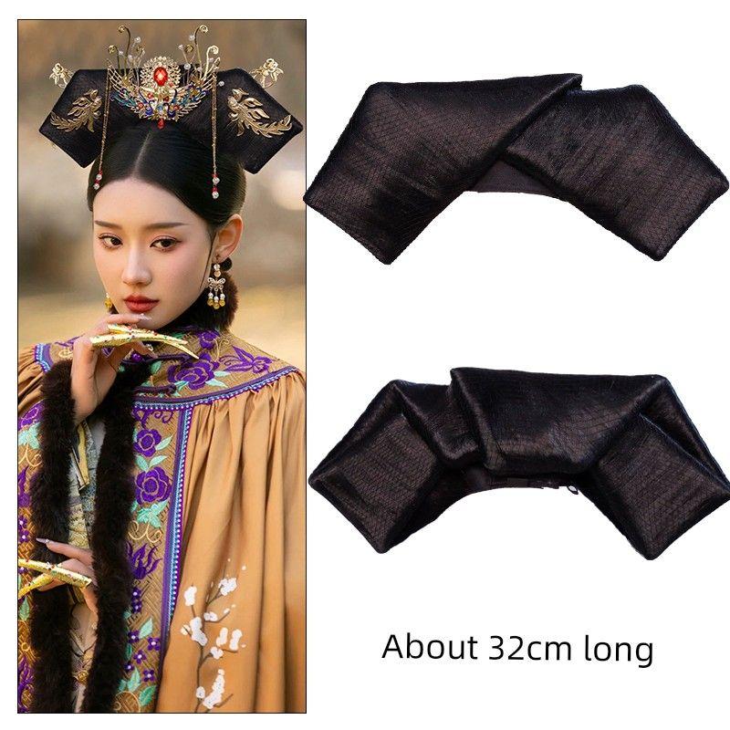 

Скатерть династии Цин, Парик с выдергиванием крыльев, Стиль поздней Цин, Головной убор маньчжурской королевы Леди Гэгэ, Фотография старинного костюма, Аксессуары для выступления RX144 flag head single