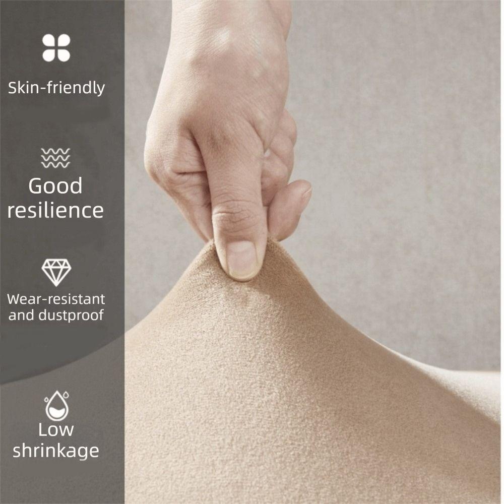 Washable Thick-fiber chair cover Fitted Elastic Round Stool Cover Removable Easy Clean Universal Stool Cover Bar Setting