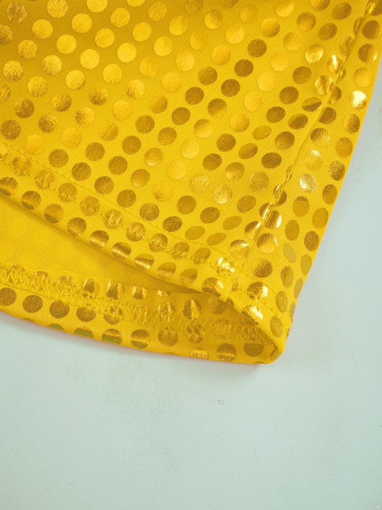 Pantalones de baile acampanados para niños y niñas con cintura elástica y lentejuelas brillantes para actuaciones