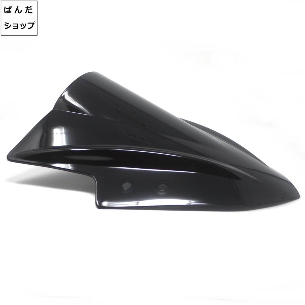 Panda Shop Motorcycle Double Bubble Screen for Kawasaki Ninja 250 (Black)