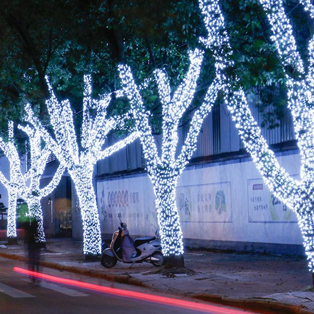 8 moduri șir de lumini solare 10-30m 100-300LED, ghirlande de exterior impermeabile, lampă cu energie solară de Crăciun pentru decorarea grădinii