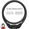 Anti-theft Combination Cable Bike Lock for Mountain & Motorcycles
