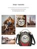 Retro PU Shoulder & Crossbody Handbag with AA Battery-Powered Walking Clock (Women's Bag D002#)