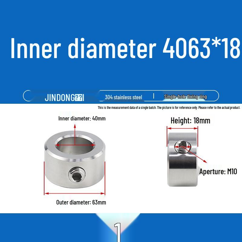 304 Stainless Steel Positioning and Adjustment Ring with Set Screws for Optical Axis