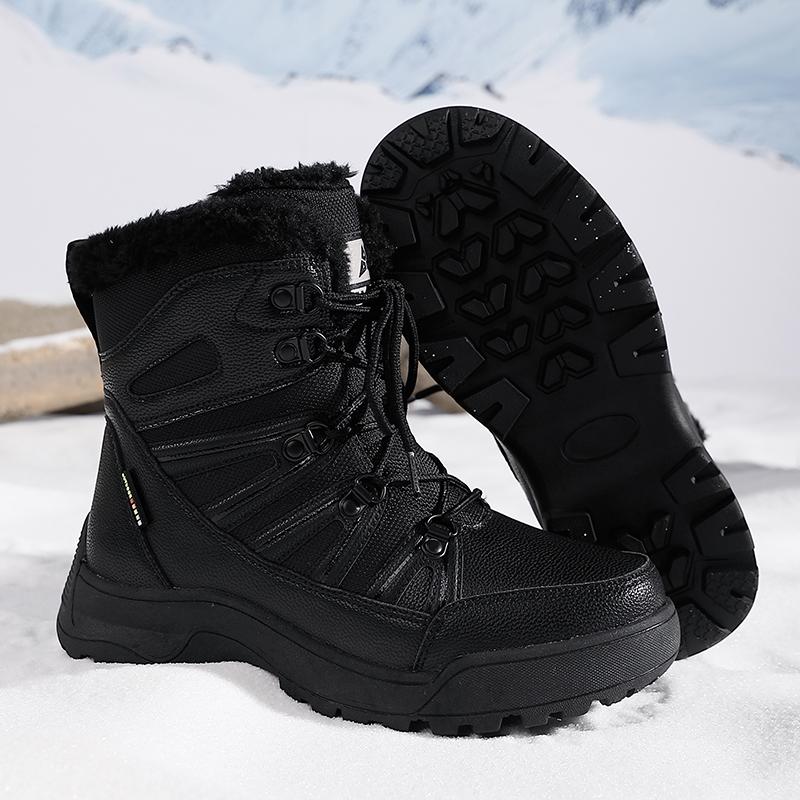 Botas de Invierno Impermeables para Mujer de Talla Grande, Botines Antideslizantes de Goma para Mujer, Botas de Nieve, Zapatos Cálidos de Invierno
