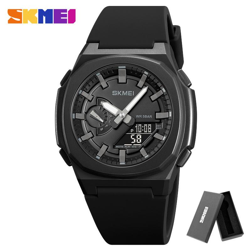 SKMEI 2091 Waterproof Men Countdown Chrono Wriswatch 5 Alarms Date Clock Reloj Hombre with Japan Digital Movement Sport Watches