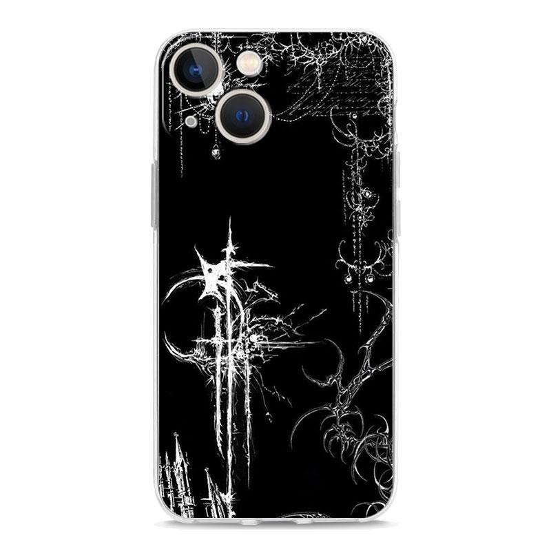 Handyhülle Für iPhone 17 Hüllen iPhone Air 16 15 12 13 14 Pro Max 7 8 Plus 16Pro iPhone11 Abdeckung Cyber Sigil Kreuzlinie