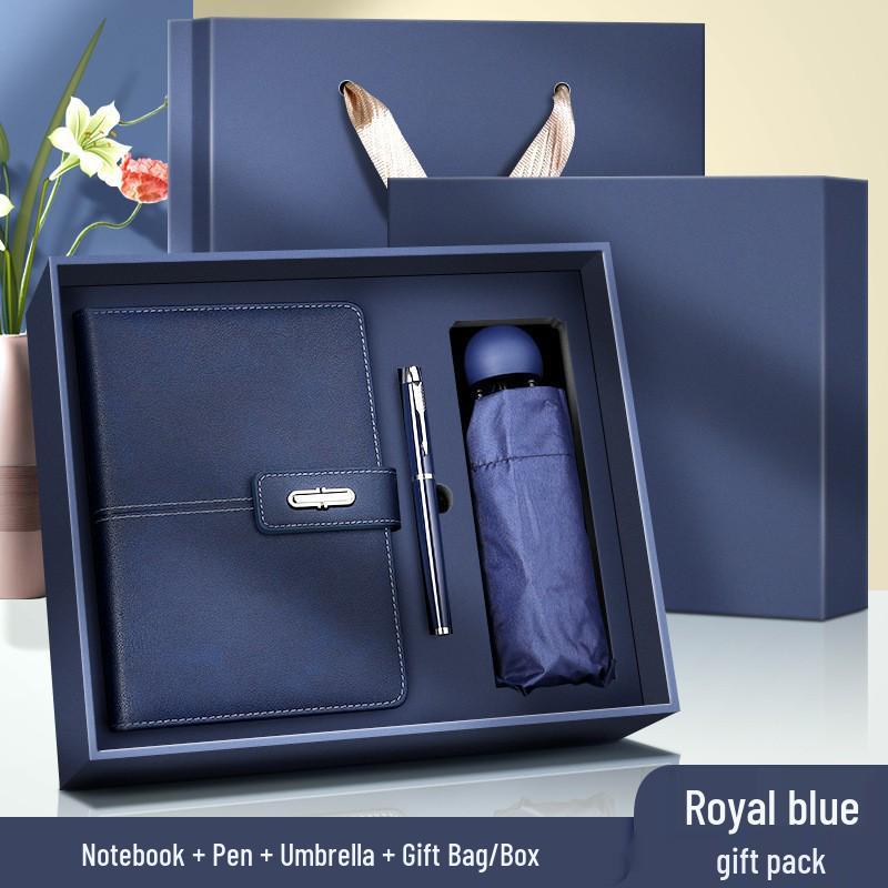 Corporate Gift Set: A5 Notebook, Thermos Cup, B5 PU Diary with Custom Logo