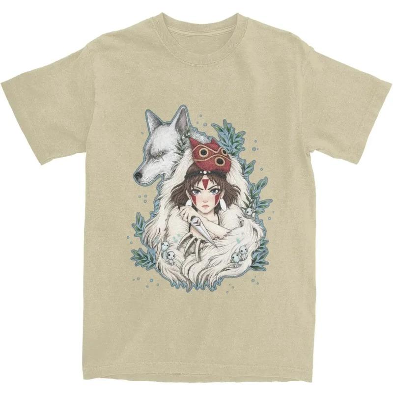 Grafische Neuheit Prinzessin Mononokes Hime T-Shirts für Herren Damen Reine Baumwolle Kodama Baum Waldgeist T-Shirts Shirt