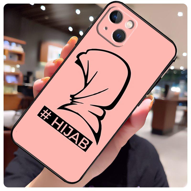 Muslim Islamic Arabic Hijab Girl Case For iPhone 17 Pro Max 15 14 13 11 12 16 Pro Max mini 15 16 Plus 16e 17 Air Phone Cover